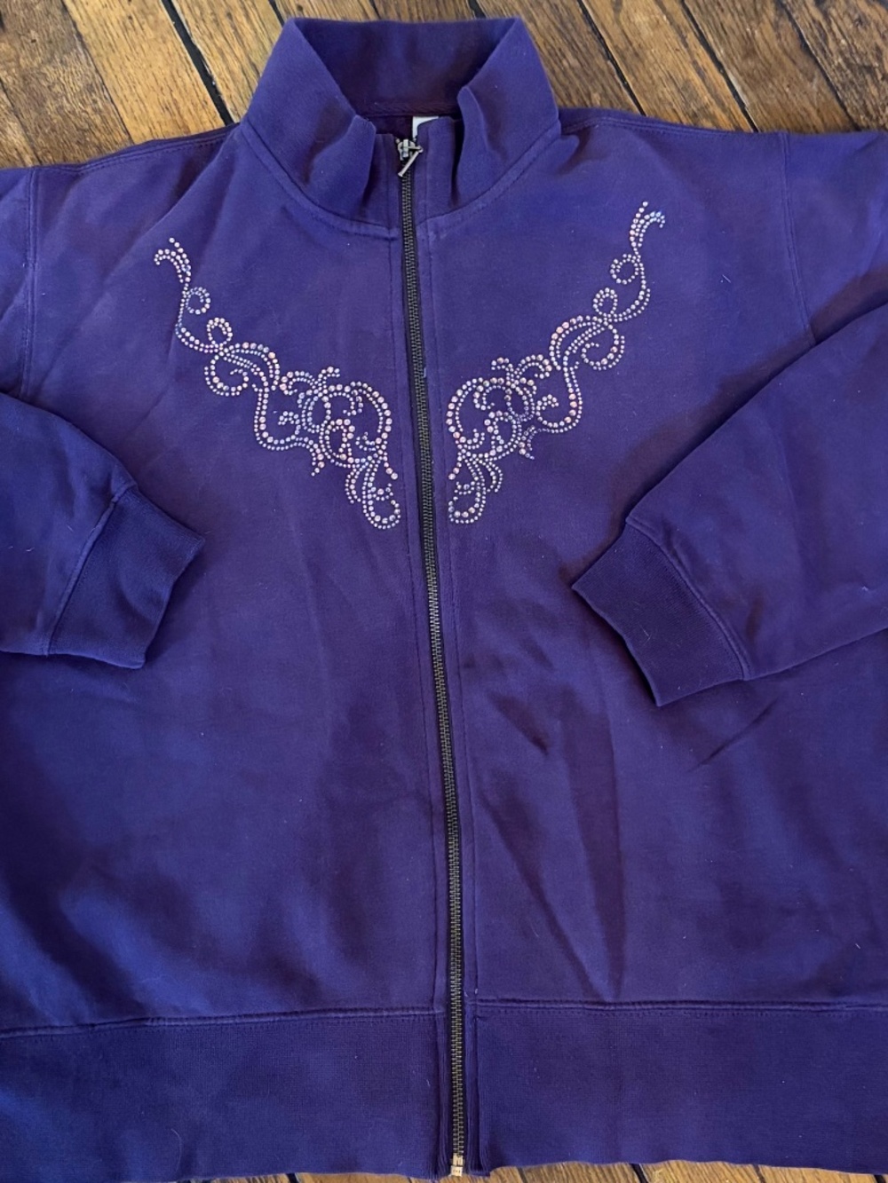 Size large zip up sweatshirt